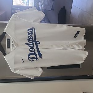 Nike Youth White Los Angeles Dodgers Road Team Jersey